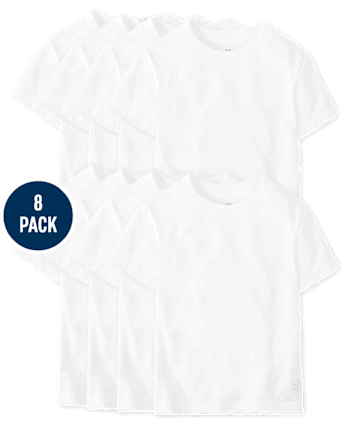 Paquete de 8 camisetas para niño