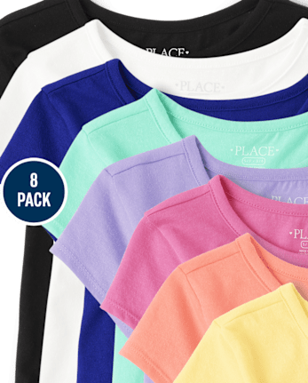 Girls Tee Shirt 8-Pack