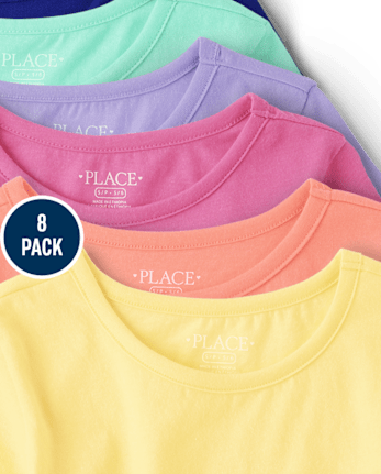 Girls Tee Shirt 8-Pack