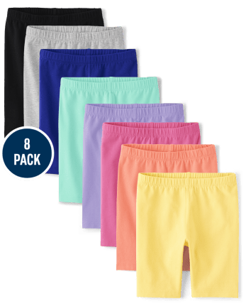 Girls Bike Shorts 8-Pack