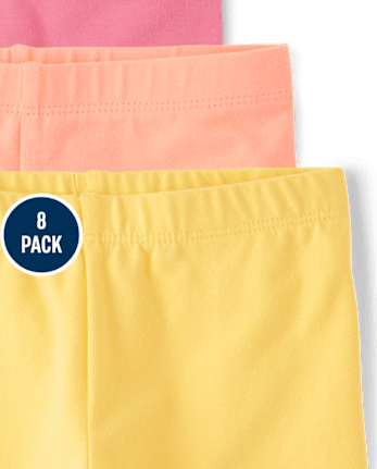 Lot de 8 shorts de cyclisme pour petites filles