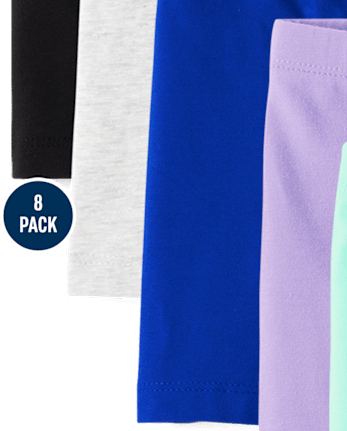 Lot de 8 shorts de cyclisme pour petites filles