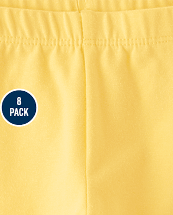 Lot de 8 shorts de cyclisme pour petites filles