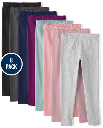 Girls Leggings 8-Pack