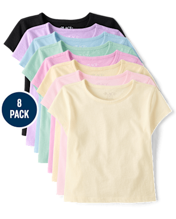 Lot de 8 t-shirts pour filles