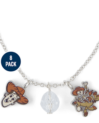 Girls Toy Story Charm Necklace 8-Piece Jewelry Set