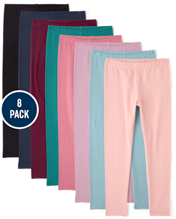 Girls Leggings 8-Pack