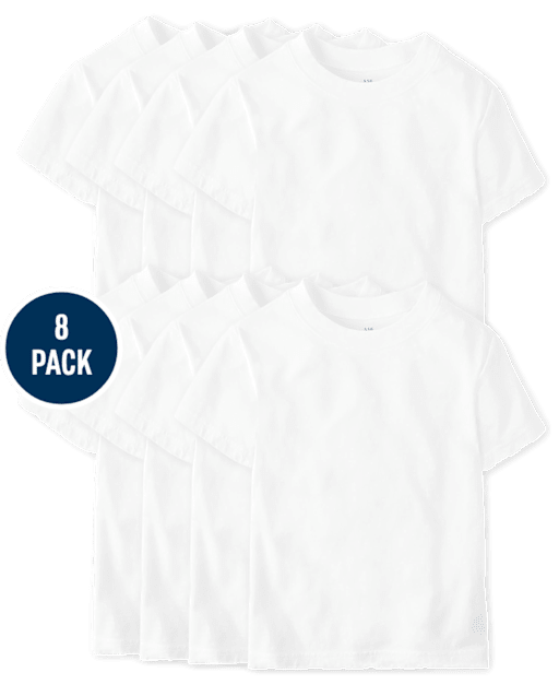Paquete de 8 camisetas para niño