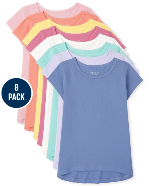 Girls Tee Shirt 8-Pack