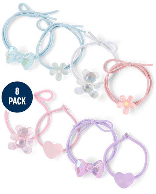 Girls Icon Hair Tie 8-Pack