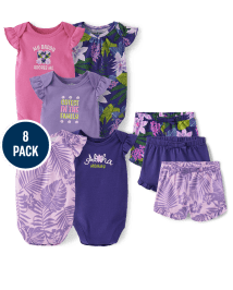 Baby Girls Tropical 8-Piece Set