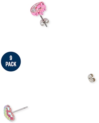 Girls Mermaid Earrings 9-Pack