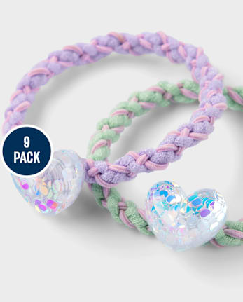 Girls Fruit Hair Tie 9-Pack