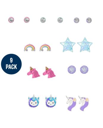 Girls Magic Earrings 9-Pack