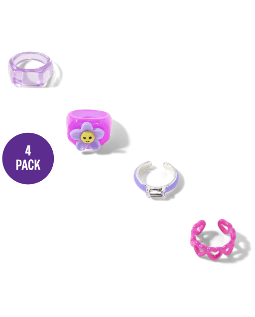 Girls Icon Ring 4-Pack