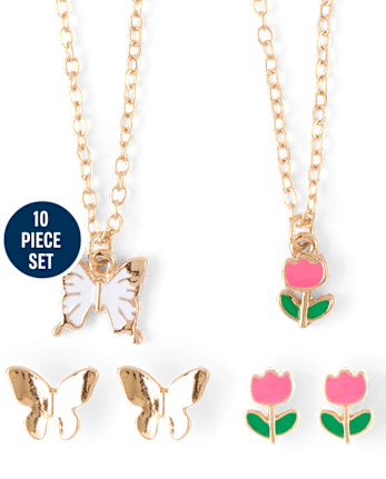 Girls Tulip 10-Piece Jewelry Set