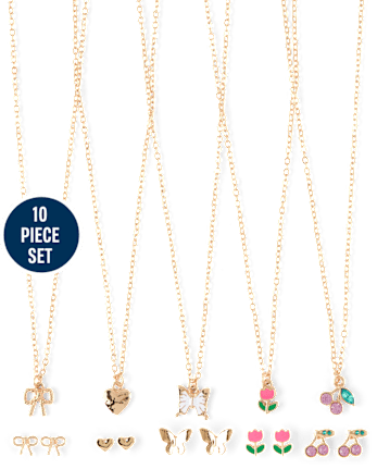 Girls Tulip 10-Piece Jewelry Set