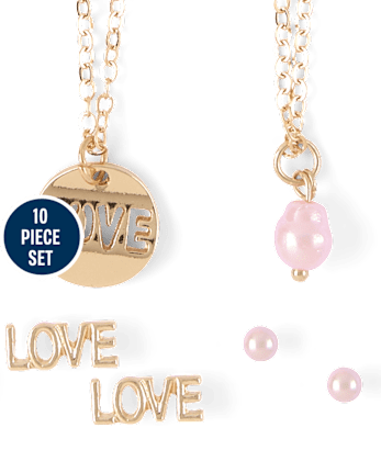 Ensemble de 10 bijoux floraux pour filles