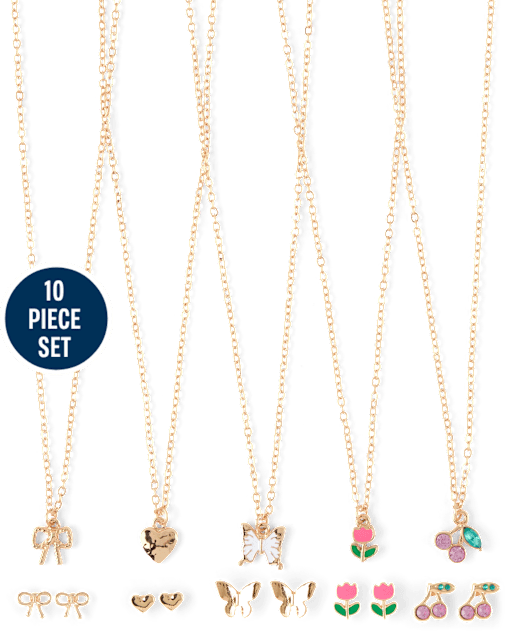 Girls Tulip 10-Piece Jewelry Set