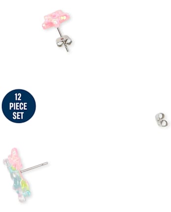 Girls Rainbow Flip Sequin Unicorn 12-Piece Hair And Jewelry Set