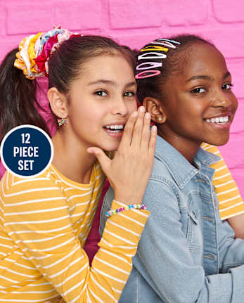 Ensemble de cheveux 12 pièces pour filles