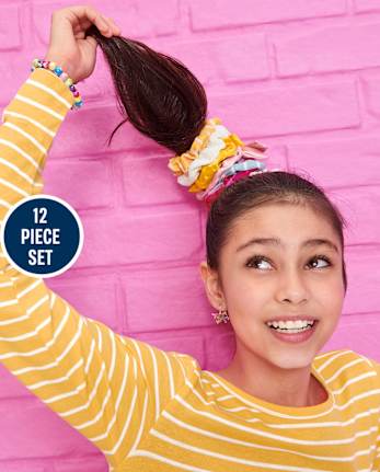 Ensemble de cheveux 12 pièces pour filles