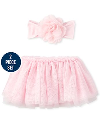 Ensemble Bandeau Fleuri Et Jupe Tutu Pour Bebe Fille The Children S Place Ca