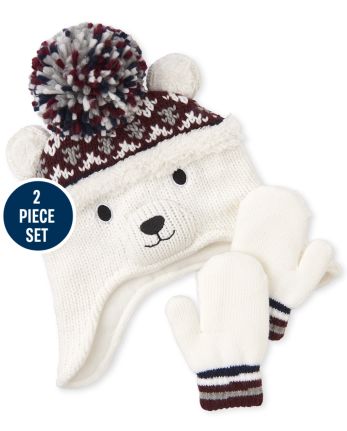 Toddler hat and mittens clearance