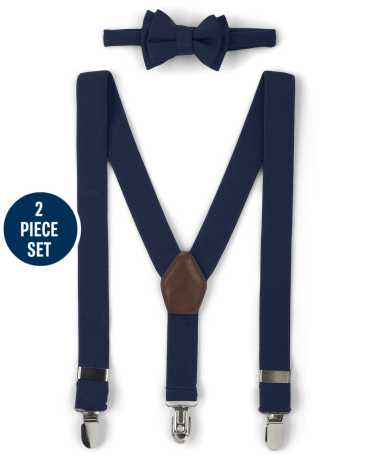 Boys Bow Tie And Suspenders Set - Special Occasion