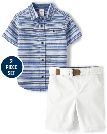 Boys Matching Family Striped 2-Piece Set - Sandy Shores