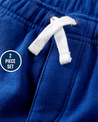 Boys Striped Pocket Top And Shorts Set - Island Getaway