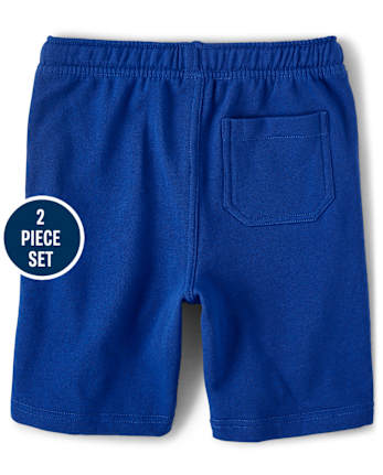 Boys Striped Pocket Top And Shorts Set - Island Getaway