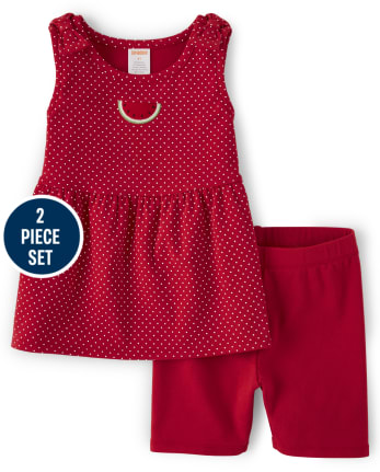 Girls Tank Top And Bike Shorts Set - Sweet Watermelon