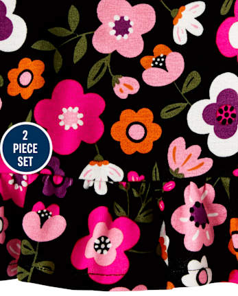 Conjunto Niña Top Floral Y Leggings - Tree House