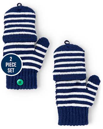 Boys Space Pom Pom Hat and Mittens Set - Comet Club