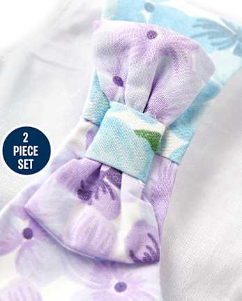 Vestido de hortensias para mamá y yo para bebés niñas - Spring Blooms