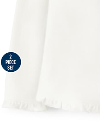 Ensemble haut pomme et leggings à pois pour fille - Chef de classe