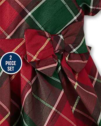 Baby Girls Matching Family Plaid Dress - Holiday Traditions