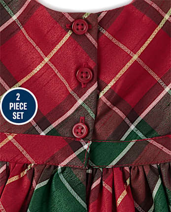 Baby Girls Matching Family Plaid Dress - Holiday Traditions