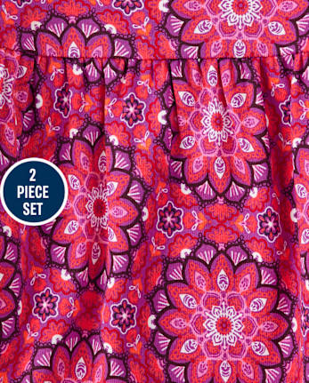 Ensemble Haut et Leggings Nuisette Mandala pour Filles - Spice Market