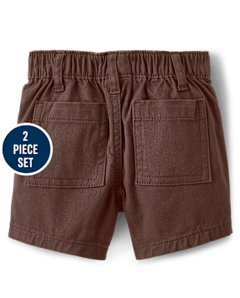 Baby Boys Matching Family Palm 2-Piece Set - Safari