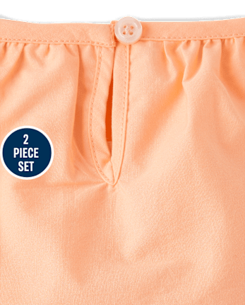 Girls Eyelet 2-Piece Outfit Set - Little Essentials