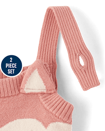 Girls Fox Sweater Jumper 2-Piece Outfit Set - Homegrown by Gymboree