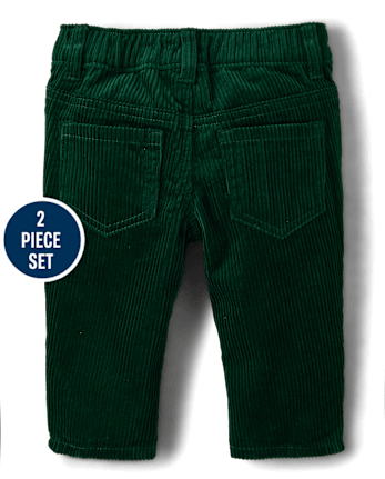 Baby Boys Plaid 2-Piece Outfit Set - Royal Christmas