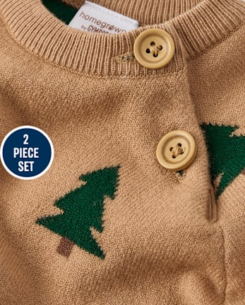 Baby Boys Intarsia Tree 2-Piece Outfit Set - Homegrown by Gymboree