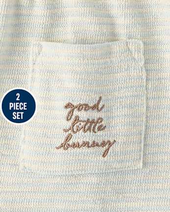 Baby Boys Peter Rabbit™ Embroidered Terry 2-Piece Outfit Set