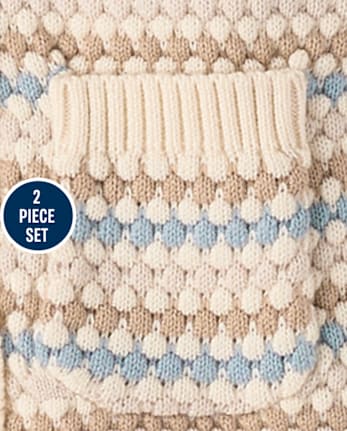 Baby Striped Textured 2-Piece Outfit Set - Homegrown By Gymboree