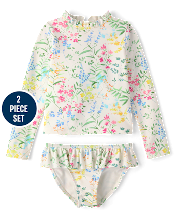 Maillot de bain tankini fleuri pour filles - Boutique de maillots de bain