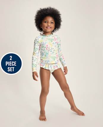 Maillot de bain tankini fleuri pour filles - Boutique de maillots de bain