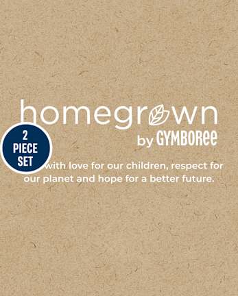 Baby Embroidered Bunny Silhouette Sweater 2-Piece Outfit Set - Homegrown by Gymboree